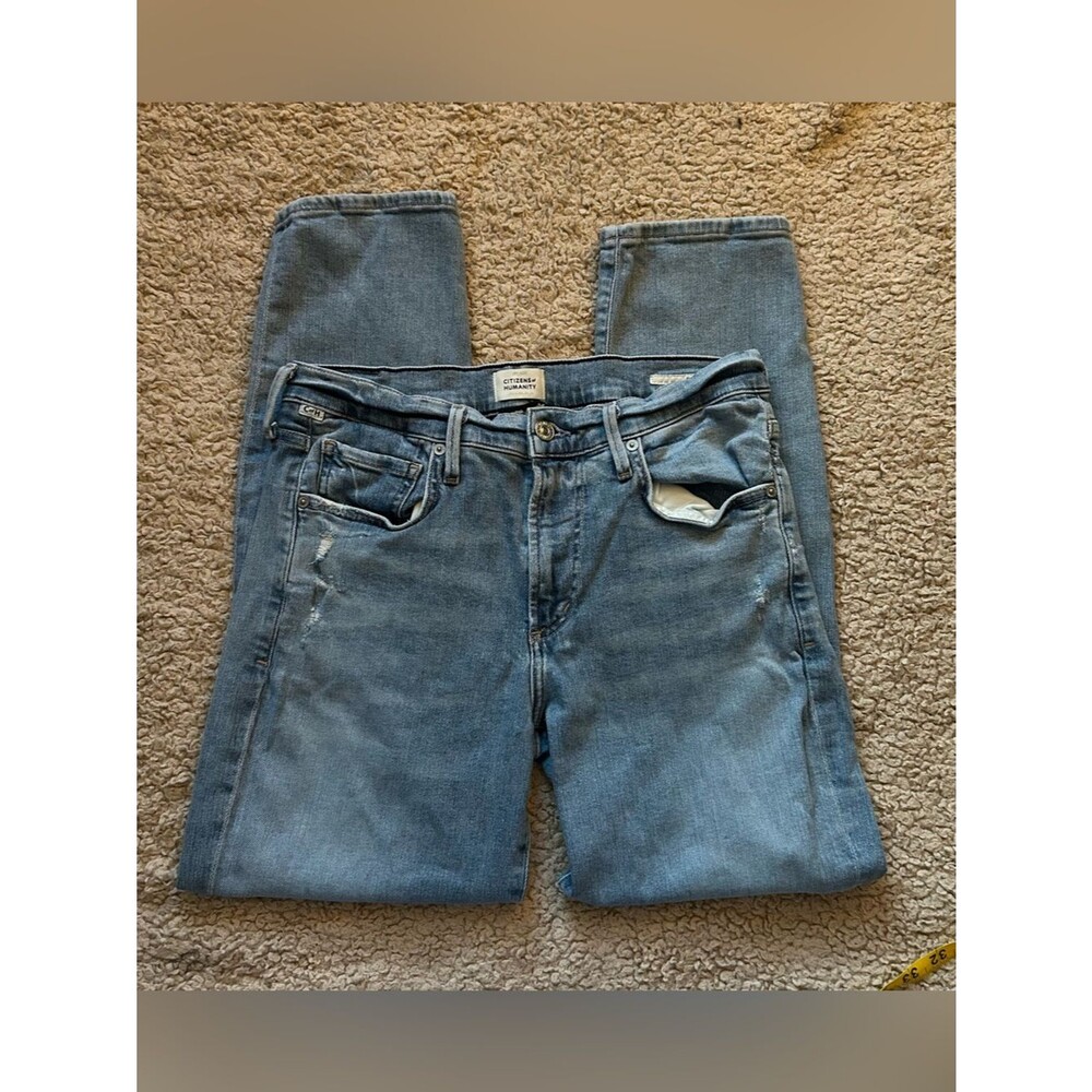 Citizens Of Humanity Light Blue Ankle Crop Jeans